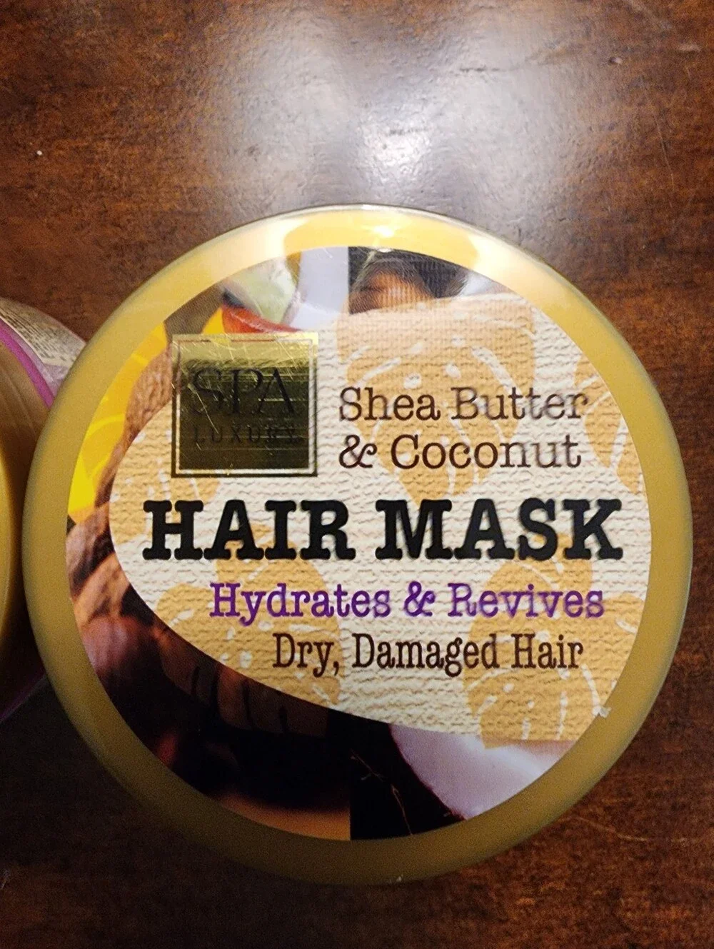 (2) Shea Butter & Coconut Hair Mask - Yellow